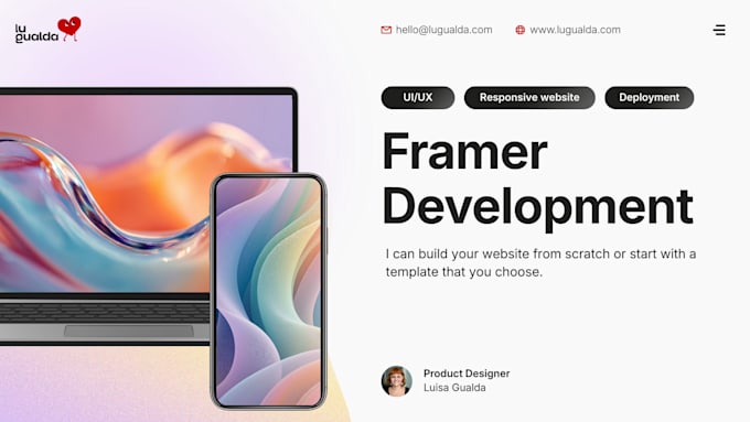 design and build your professional website using framer