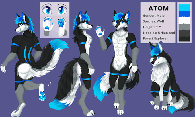 draw furry ref sheet, furry reference sheet, fursona, anthro ref sheet, oc
