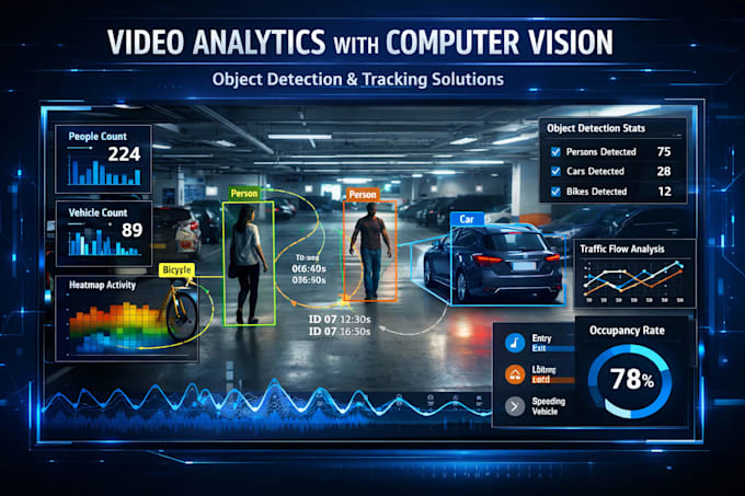 develop custom computer vision systems for video analytics and biometrics