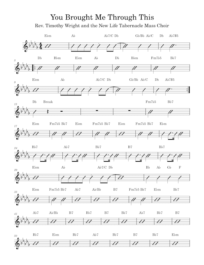 create a chord chart from a recording