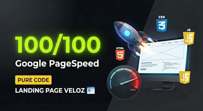 build a fast pure HTML CSS js landing page that converts
