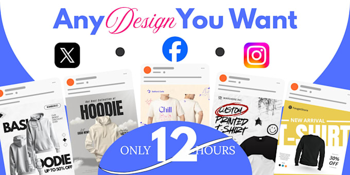 design ads creatives for e commerce in 12 hours