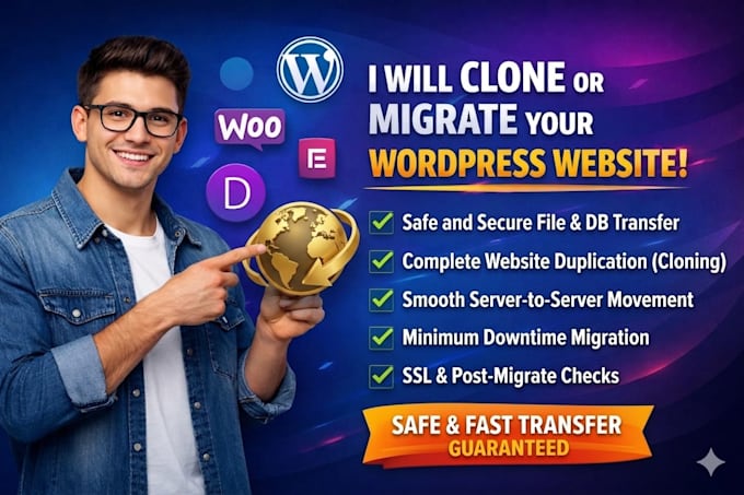 migrate wordpress website, clone, duplicate, move, or transfer site safely
