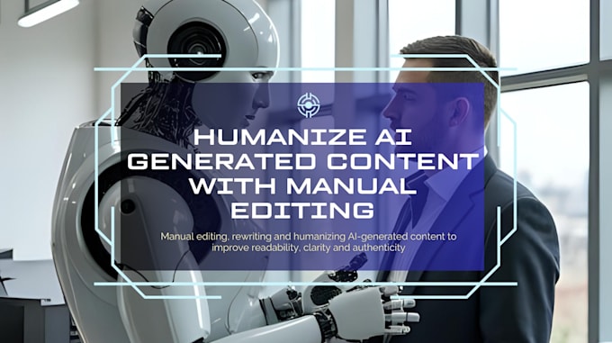 humanize ai generated content with manual editing