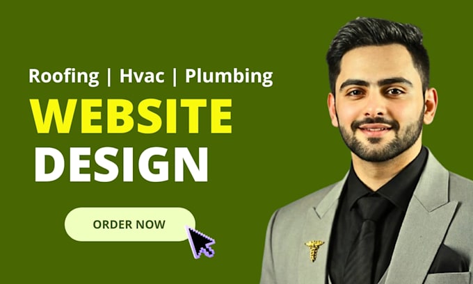 design roofing website, hvac, plumbing website with SEO