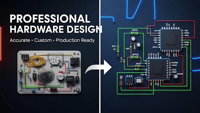 design professional hardware circuits and electronic devices