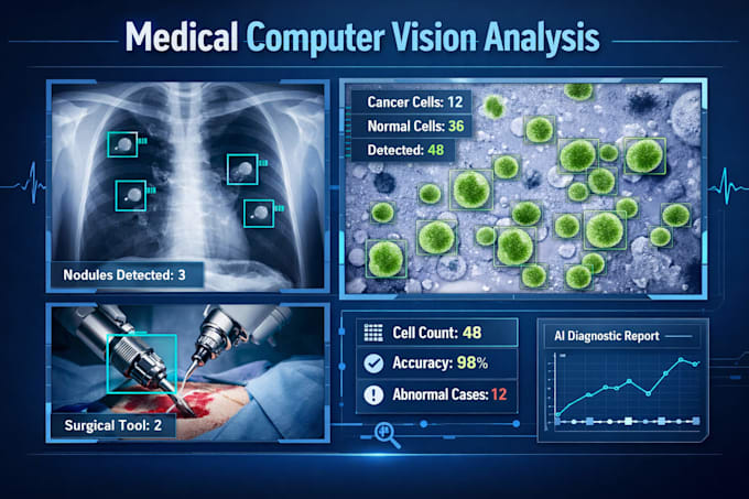 develop medical computer vision script for object, cell, and instrument counting