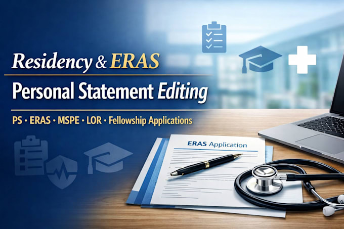 edit,review residency personal statement,eras,mspe,lor,fellowship application