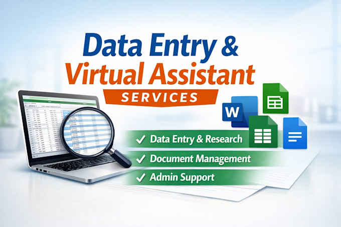 do accurate data entry and virtual assistant services