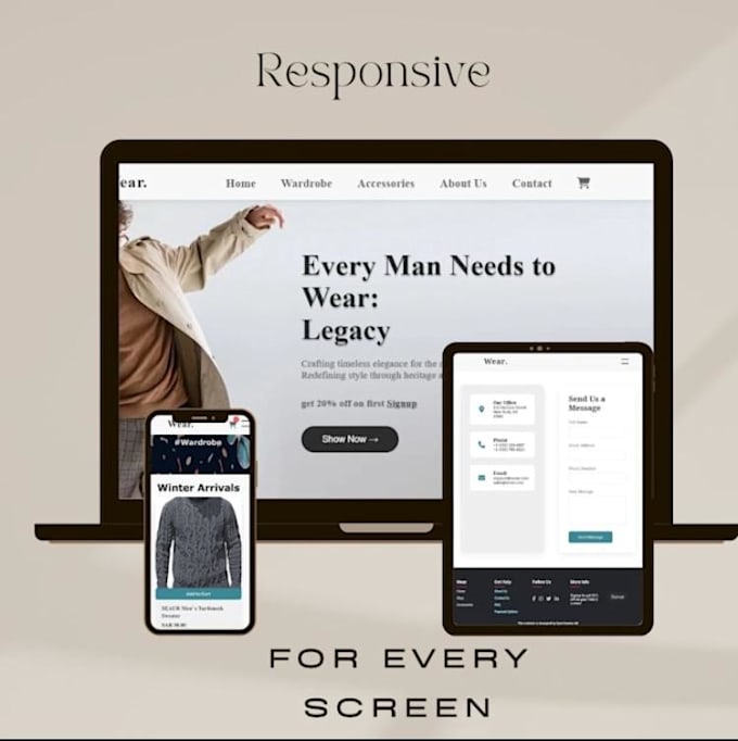 Create modern and responsive custom e commerce website by Syededge | Fiverr