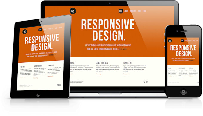 convert psd to html with  responsive