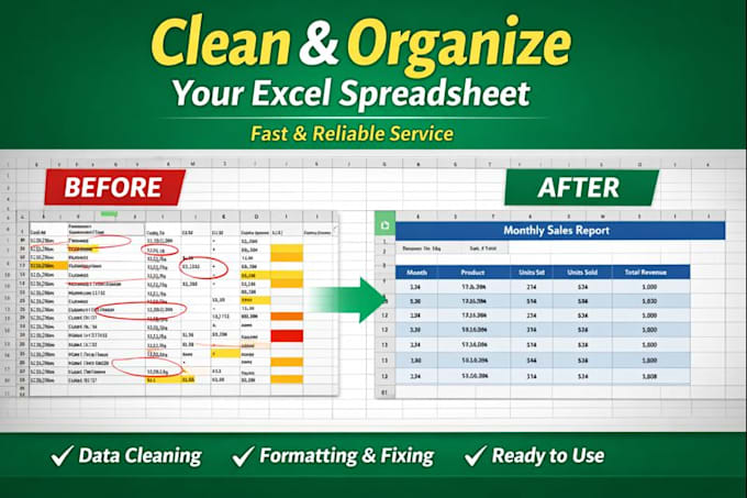 clean and organize your excel spreadsheet