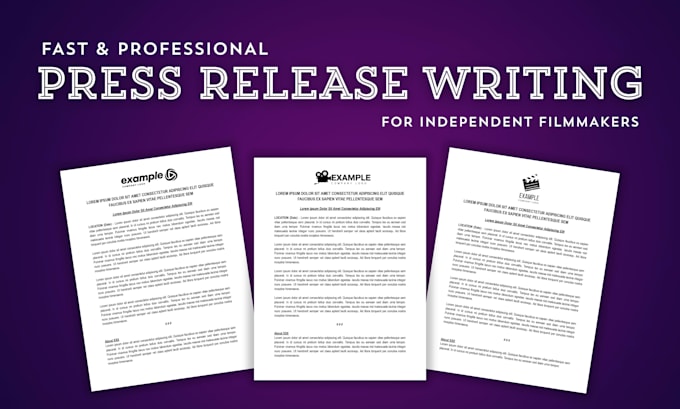 write a press release for your independent film