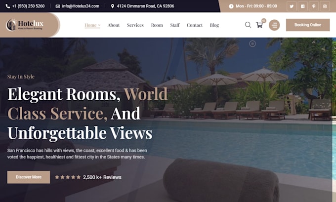 design travel agency website, tour operator booking and travel booking website