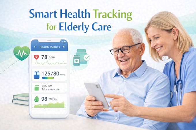 Develop a health tracking app for elderly care remote monitoring by Lu ...