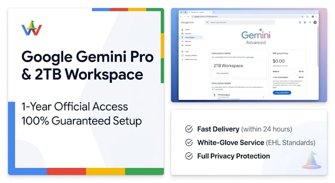 professionally setup your google gemini pro and 2tb workspace