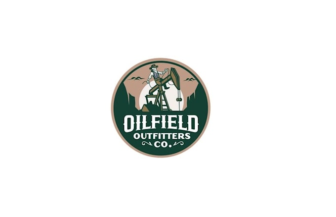 design creative oilfield retail brand logo