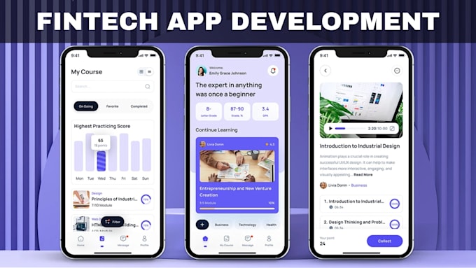 build fintech mobile app, crypto mobile app using flutter, ai app development