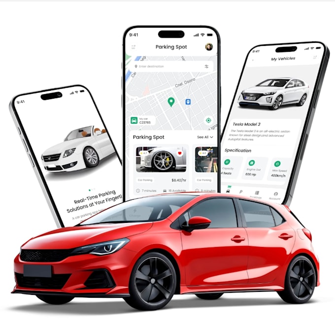 Design a smart car parking app with ticketless payments and automation ...