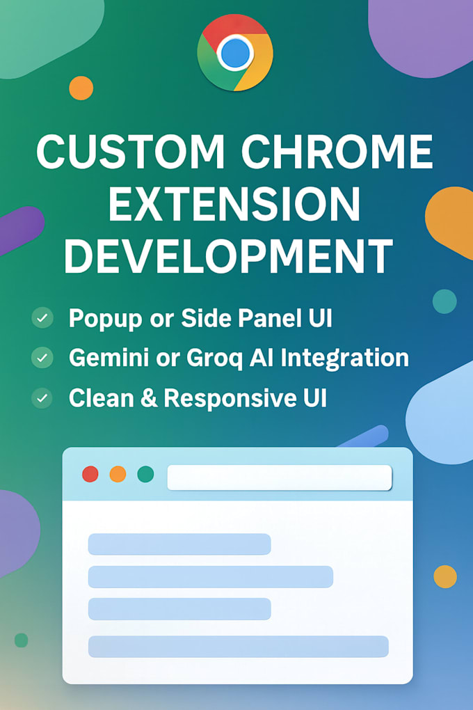develop a custom chrome extension for your needs
