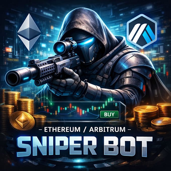 build a safe eth or arbitrum token sniper bot with web dashboard and telegram