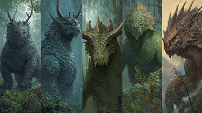 draw fantasy or dnd creatures and monsters