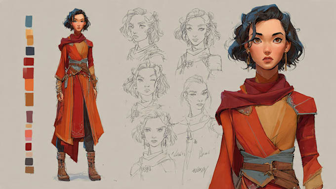 draw character design concept