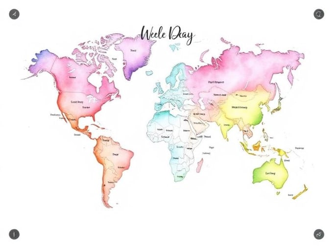 create a detailed watercolor map illustration