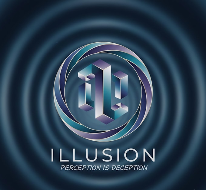 design a mind bending and creative illusion logo for your brand
