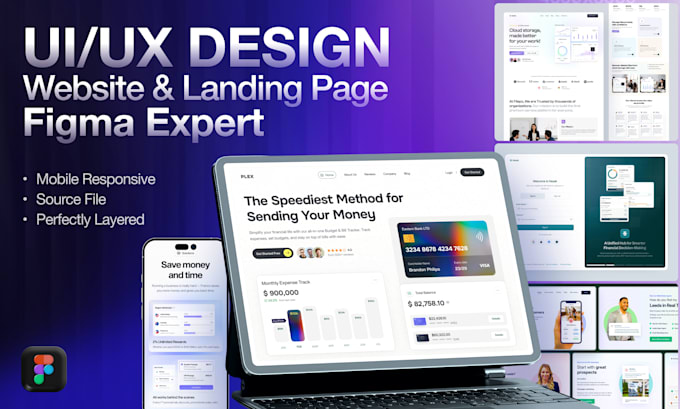 Design a high converting landing page and website ui ux in figma by ...