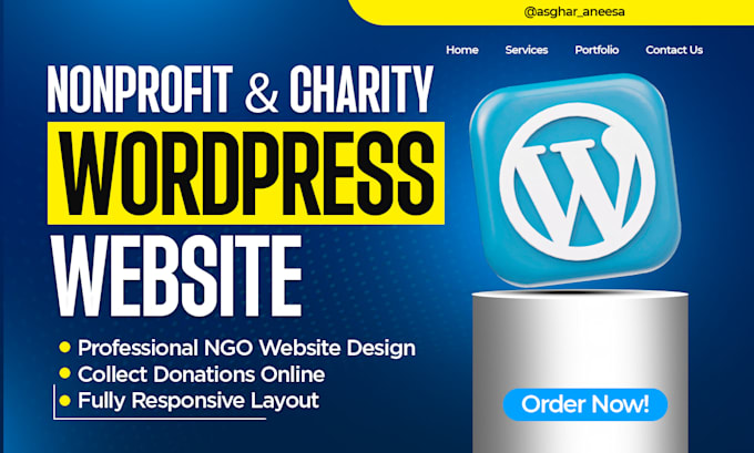 design a professional nonprofit donation website