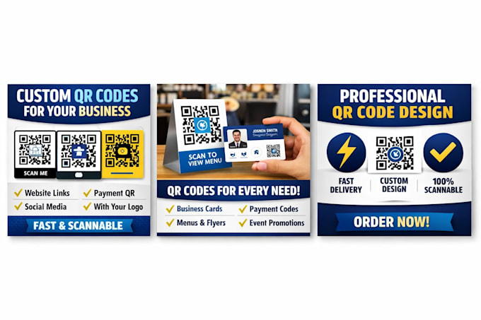Create custom qr codes for your business by Pixel_promarket | Fiverr