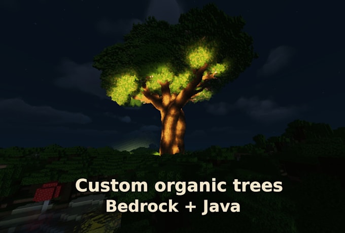 build professional custom trees for java and bedrock