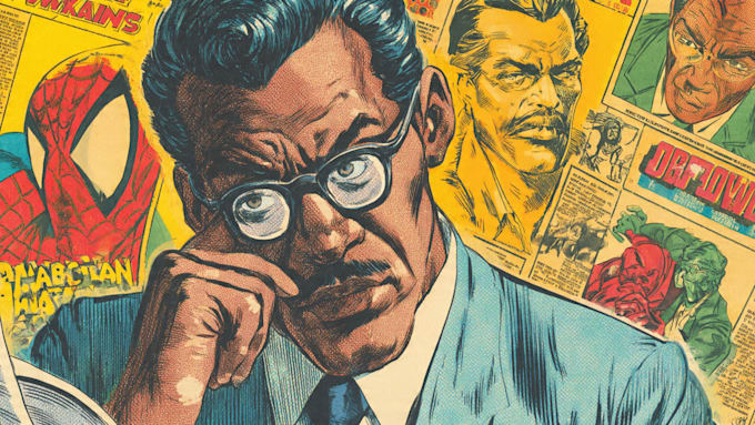 create comics illustration retro and vintage