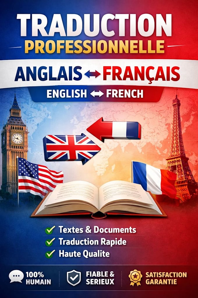 traduction de vos documents en eng vers fr et inversement