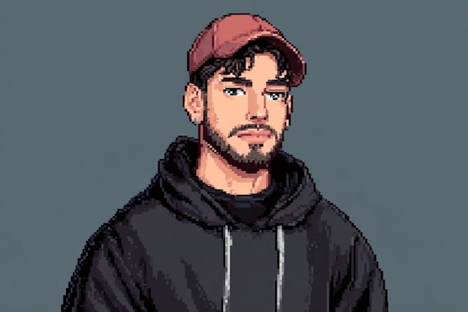 draw high quality portrait pixel art