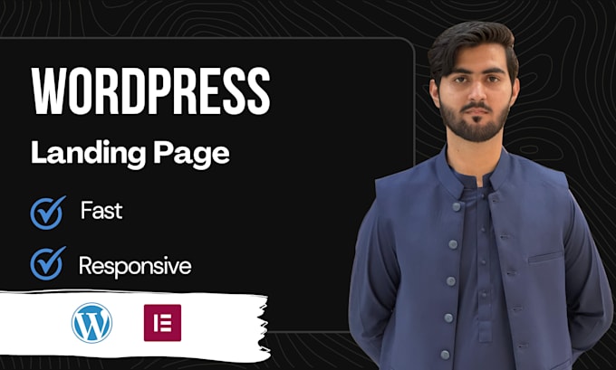 build a wordpress landing page using elementor