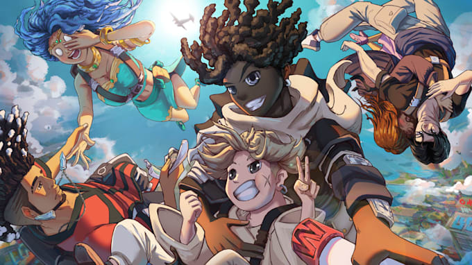 draw anime promotional illustrations
