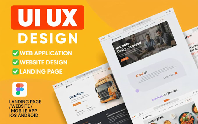 Design a high converting ui ux landing page for website or app by ...