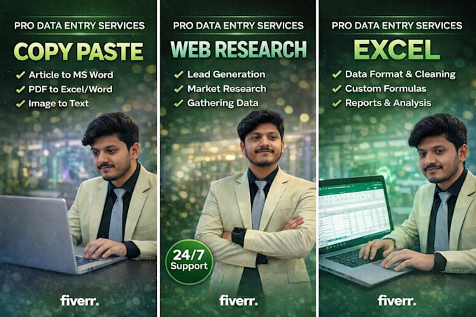 Convert pdf to excel or google sheets data entry by Rahman_k777 | Fiverr
