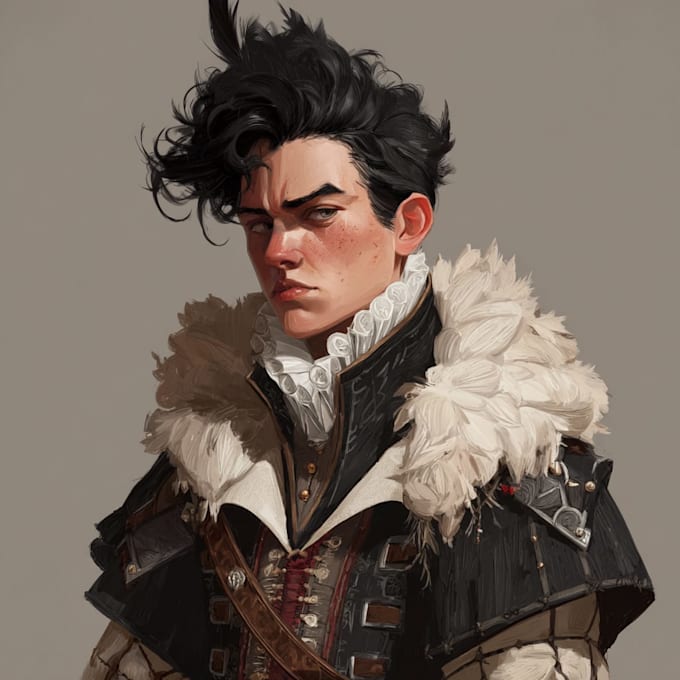 do a dnd character design and illustration