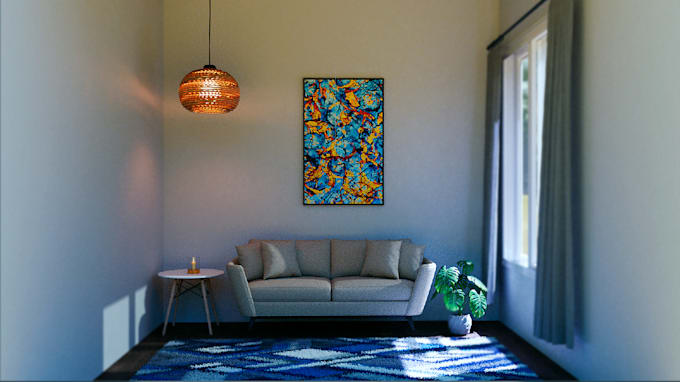 create high quality photorealistic interior renderings and post processin