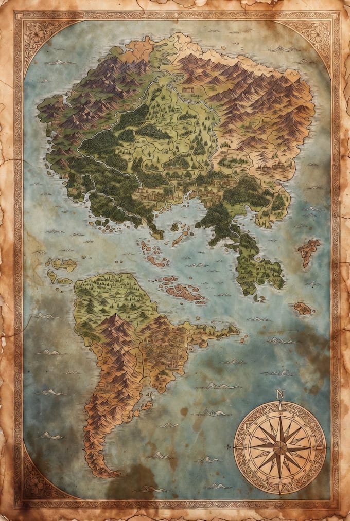 Create maps for your fantasy game, book and projects by Kellapasha | Fiverr