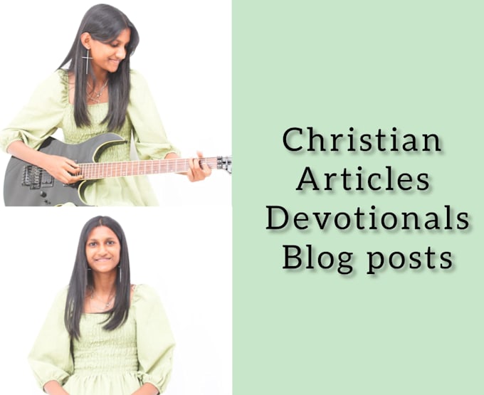 write christian articles, that are inspiring and uplifting