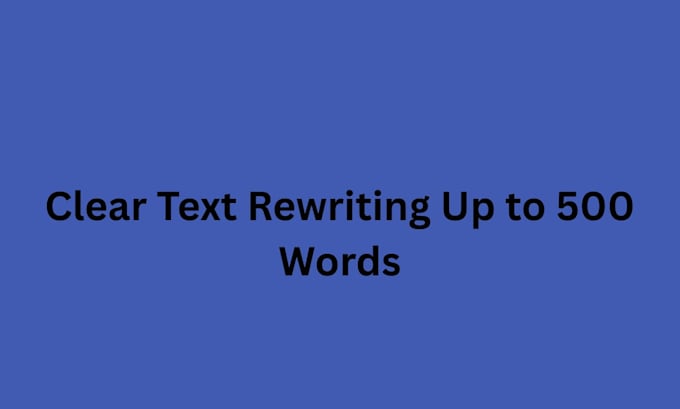 rewrite up to 500 words of your website or your bio