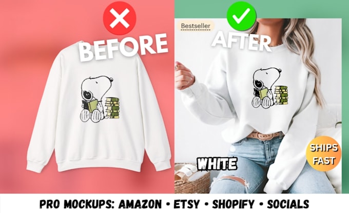 create pod product mockups for etsy, amazon and shopify