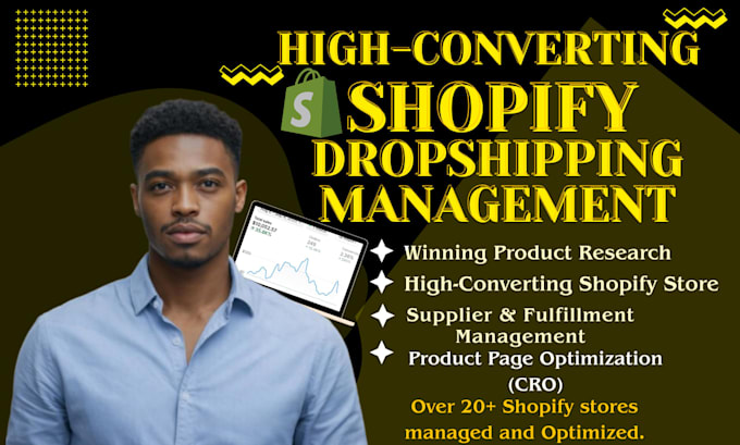 handle shopify store operations and order fulfillment for dropshipping