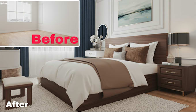 do realistic home virtual staging and renovation