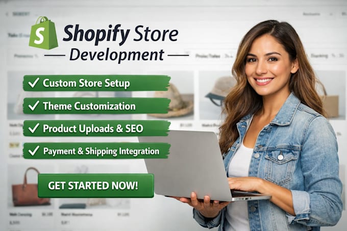 build a  germany spain uae shopify store design  dropshipping  redesign