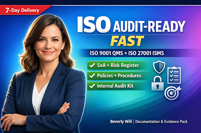 build iso 9001 qms and iso 27001 isms audit ready docs soa risk